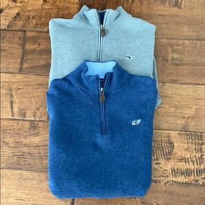 TWO Vineyard Vines Boys' Classic 1/4 Zip Sweaters